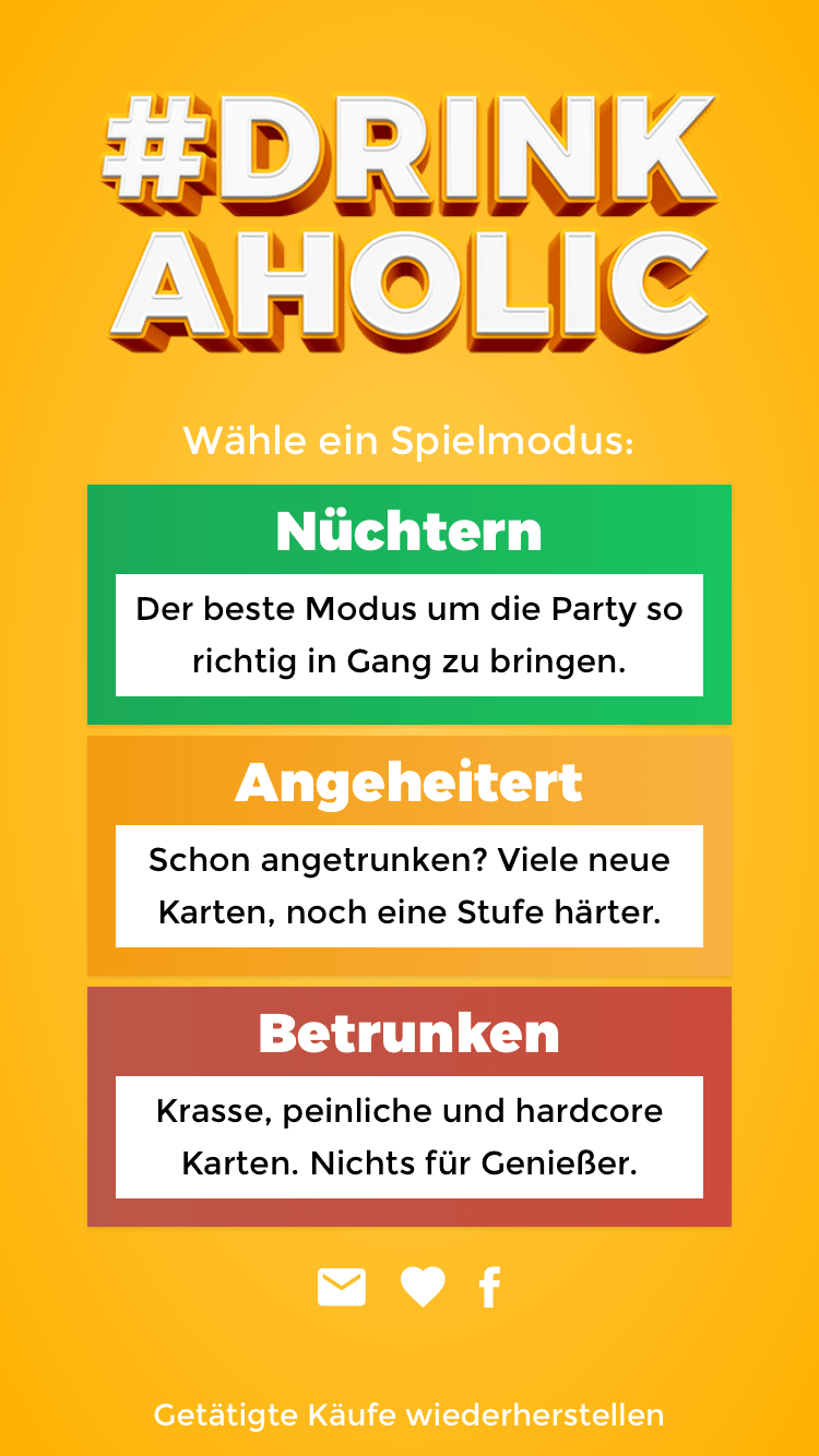 Drinkaholic Trinkspiel App