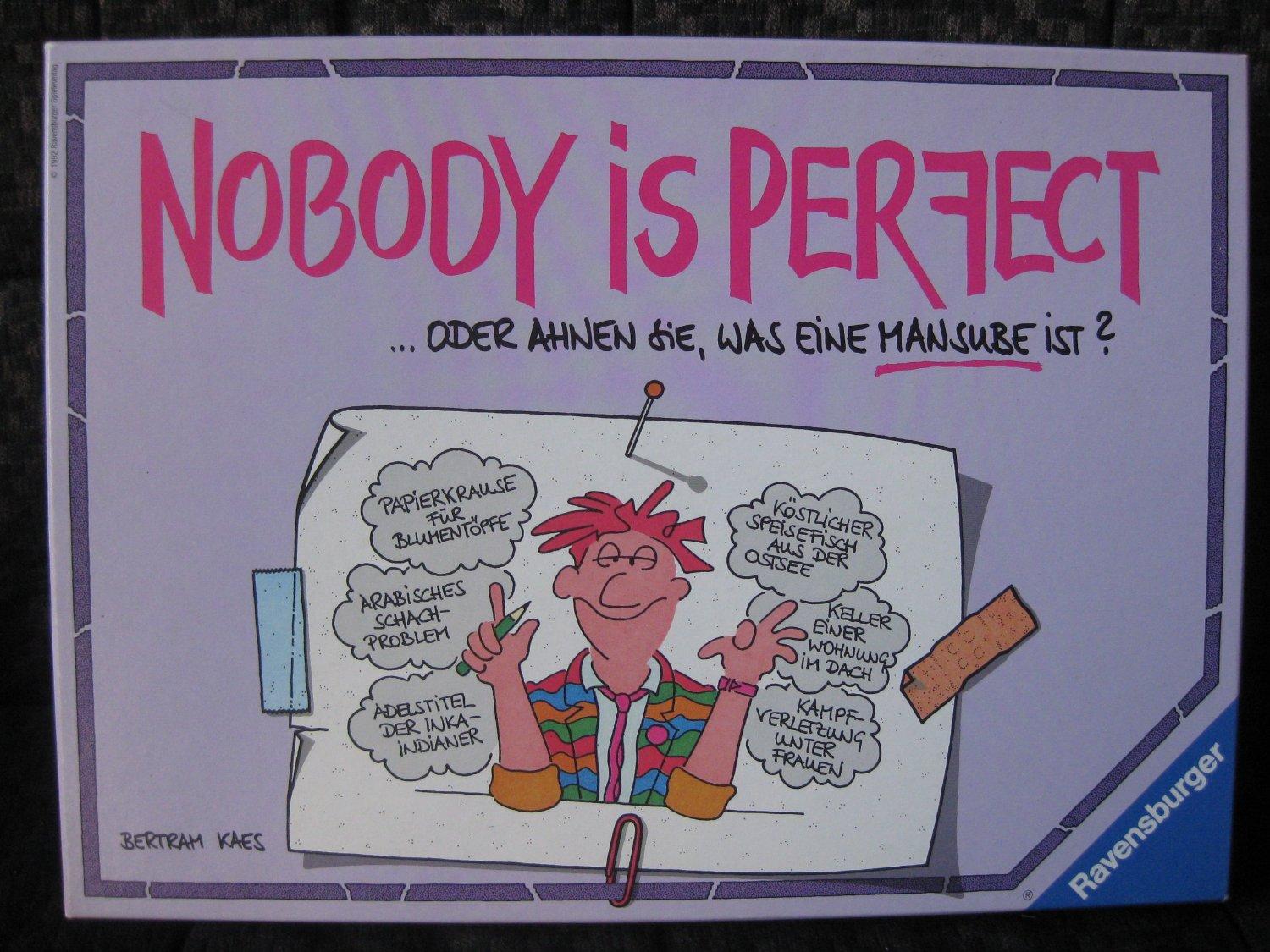 Nobody is perfect