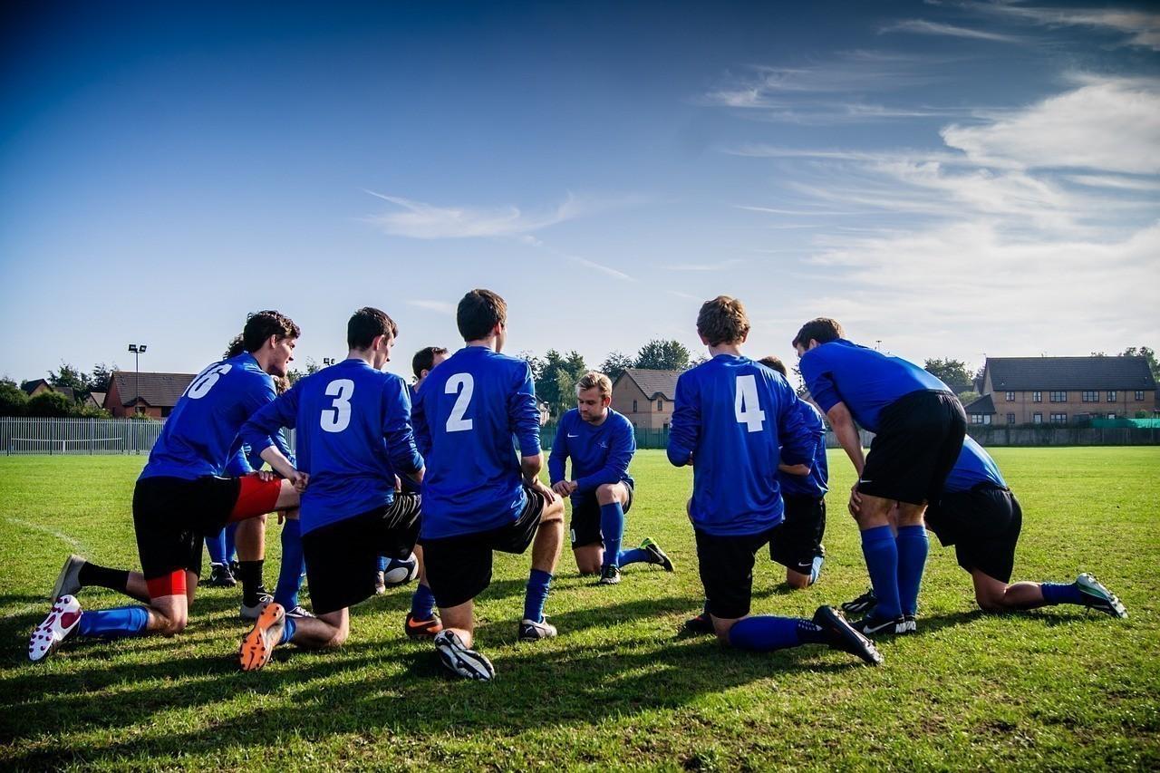 Spieler beim Fußball