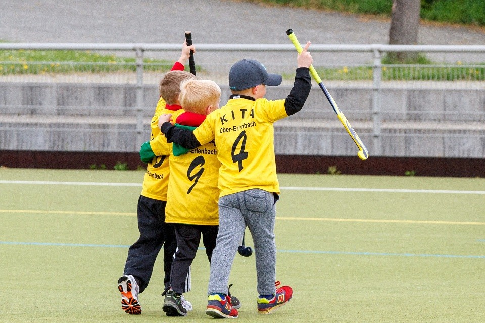 Spielfeld beim Hockey