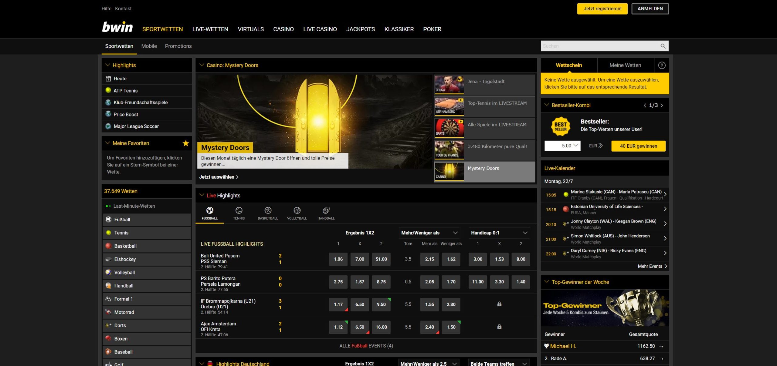 bwin Sportwetten im Test