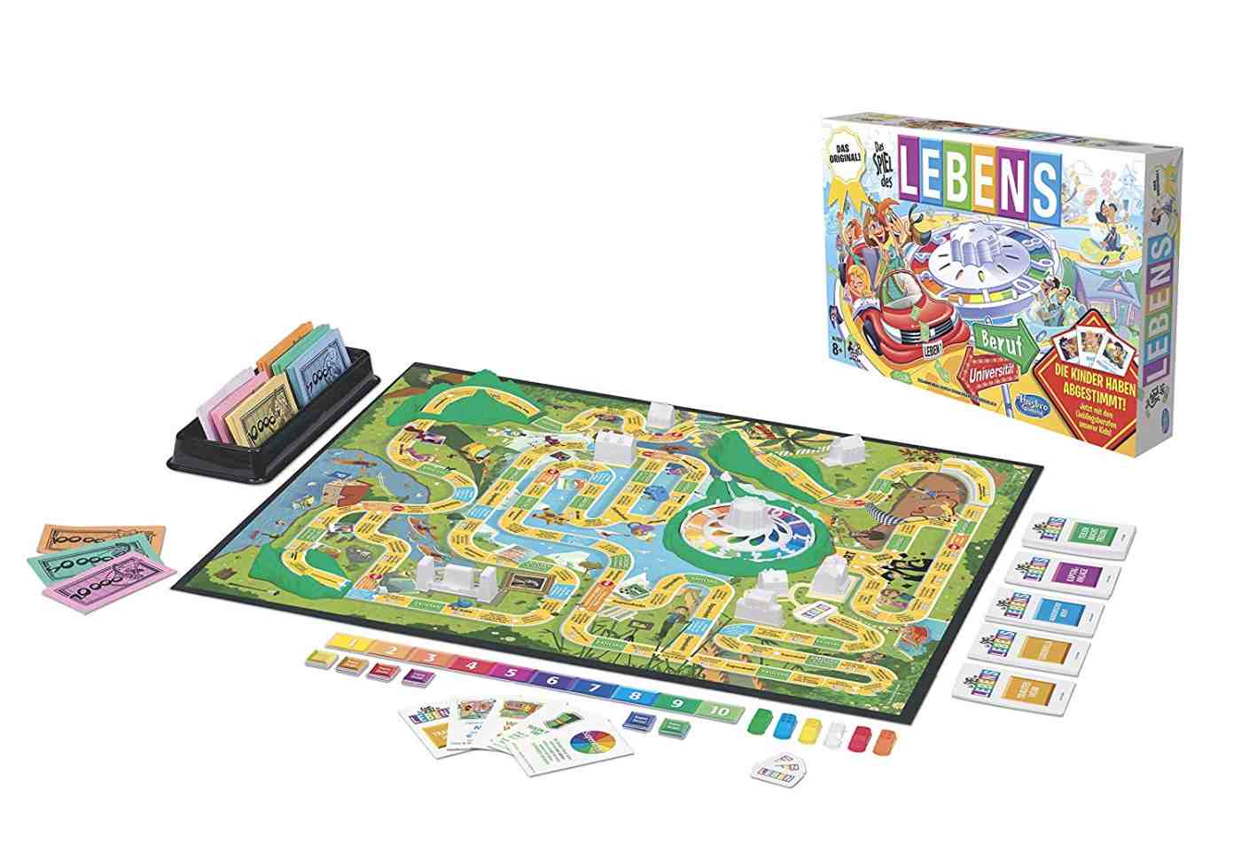 Versicherungen, Aktien und Anleihen beim Spiel des Lebens