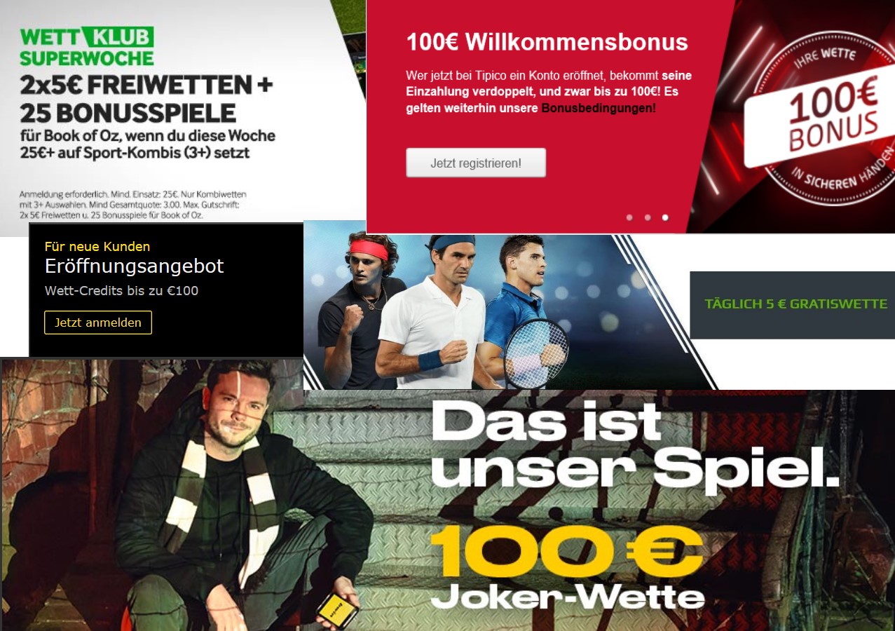 Sportwetten Bonus im Vergleich