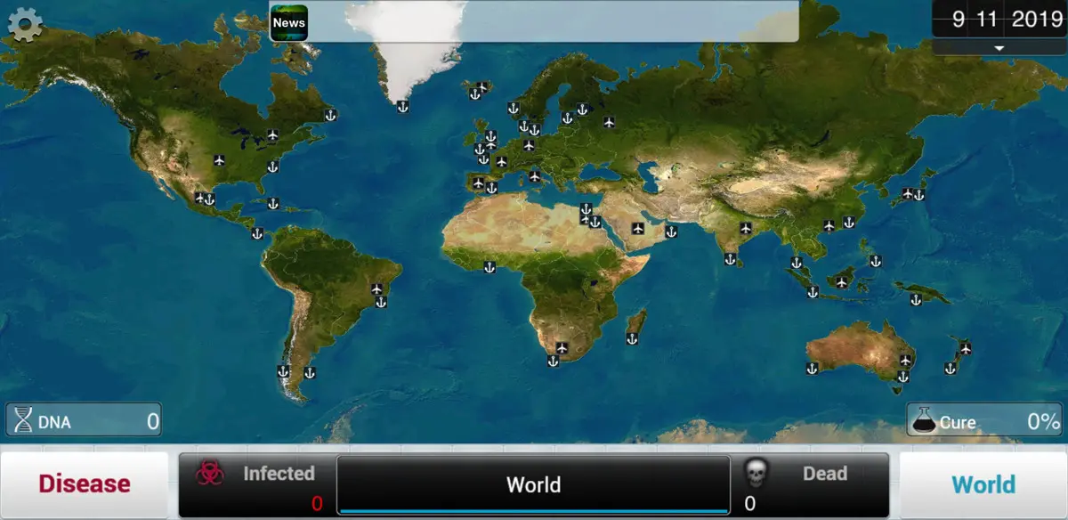 Plague Inc. Karte