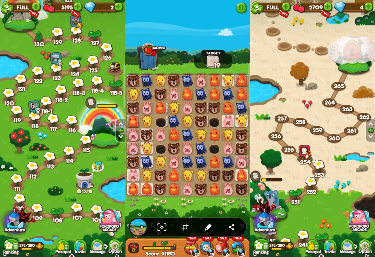 LINE Poko Poko Screenshots