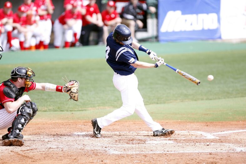 Der Schlagmann beim Baseball