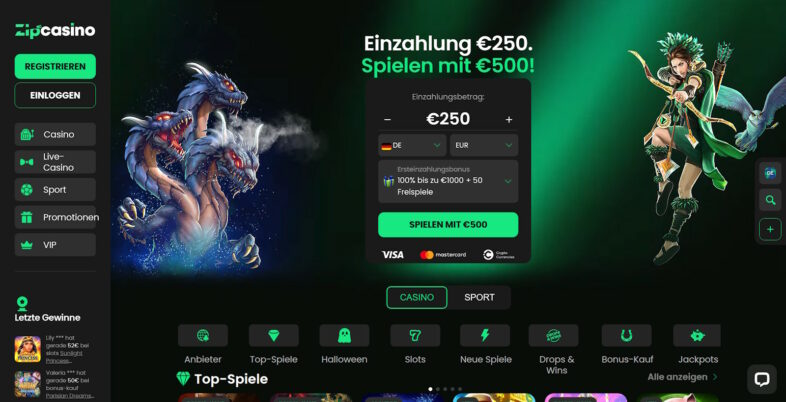 Zip Casino Startseite